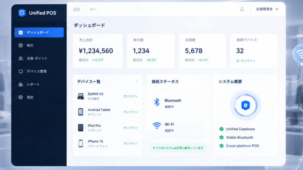 Flutterを活用したマルチデバイス対応POSアプリへの刷新で、開発・保守コストの大幅削減を実現