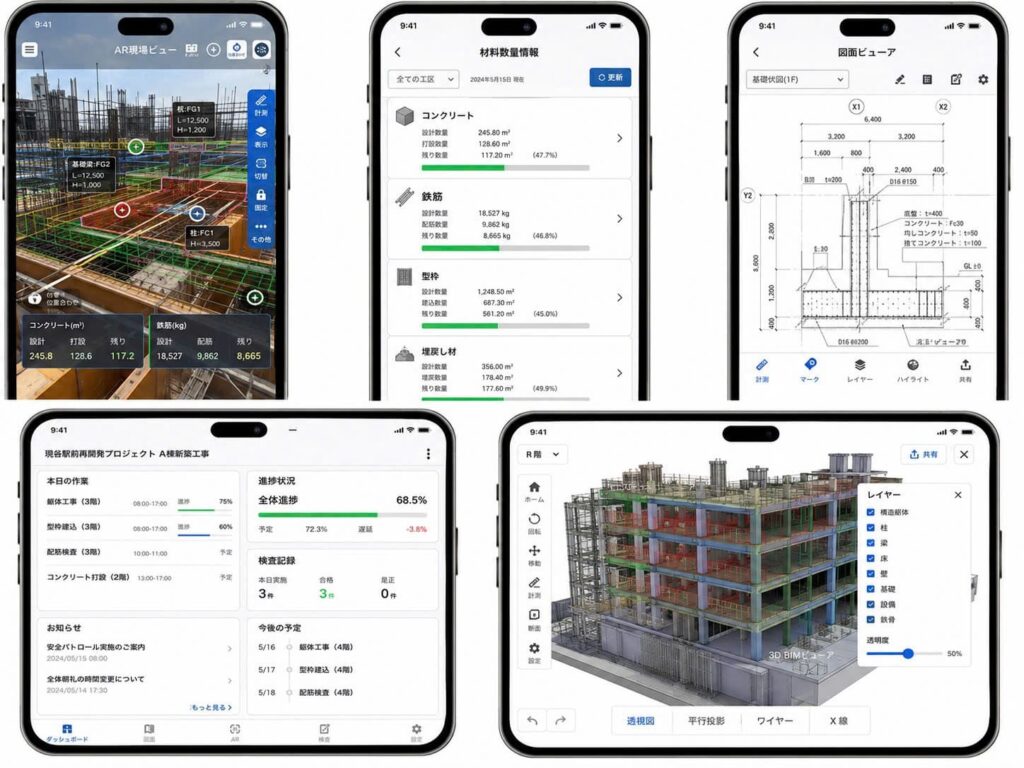 【導入事例】AR×建設DXで「丁張りレス」を実現。BIM/CIMデータを現場に投影する施工支援アプリをわずか1ヶ月でMVP開発