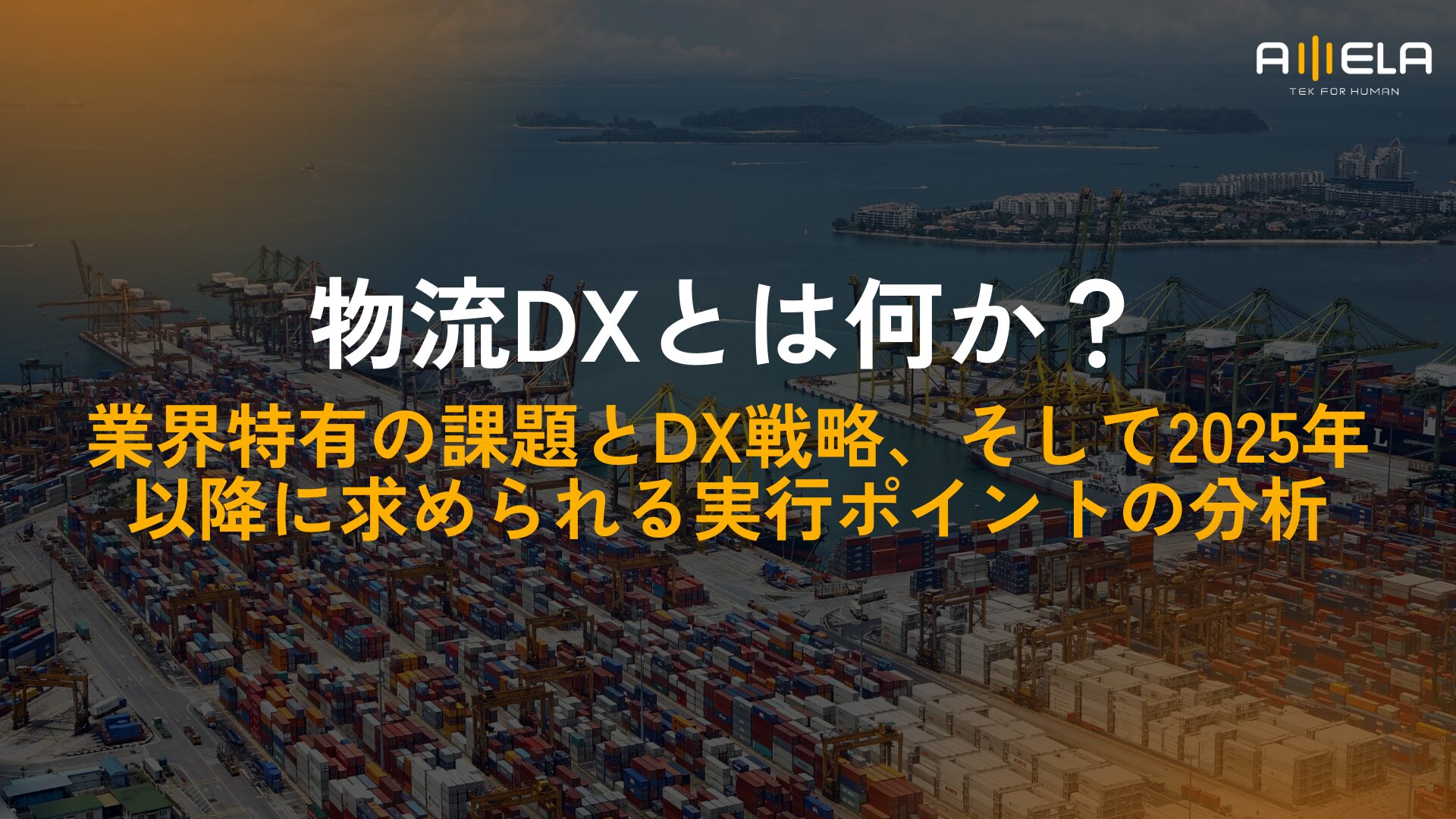 物流DXとは何か？業界特有の課題とDX戦略、そして2025年以降に求められる実行ポイントの分析