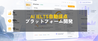 カスタムNLPモデルによるIELTS自動採点プラットフォームの構築 ― 大手EdTech企業の月次収益3倍・採点コスト50%削減を実現